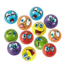 Load image into Gallery viewer, Mini Emoji Soft Foam Stress Balls (24 Balls Per Box)  (available for purchase in increments of 1)
