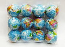 Load image into Gallery viewer, Mini Planet Earth Soft Foam Stress Balls (24 Balls Per Box)  (available for purchase in increments of 1)
