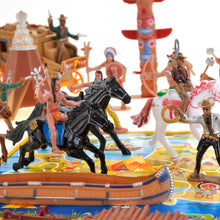 Load image into Gallery viewer, Wild West Native American Indians And Cowboy Playset  (available for purchase in increments of 1)
