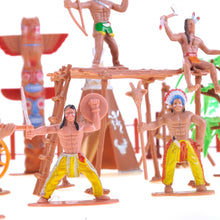 Load image into Gallery viewer, Wild West Native American Indians And Cowboy Playset  (available for purchase in increments of 1)
