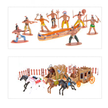 Load image into Gallery viewer, Wild West Native American Indians And Cowboy Playset  (available for purchase in increments of 1)
