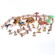 Load image into Gallery viewer, Wild West Native American Indians And Cowboy Playset  (available for purchase in increments of 1)
