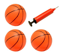Load image into Gallery viewer, Pack Of 3 Inflatable Magic Shot Mini Hoop Basketballs With Pump  (available for purchase in increments of 1)
