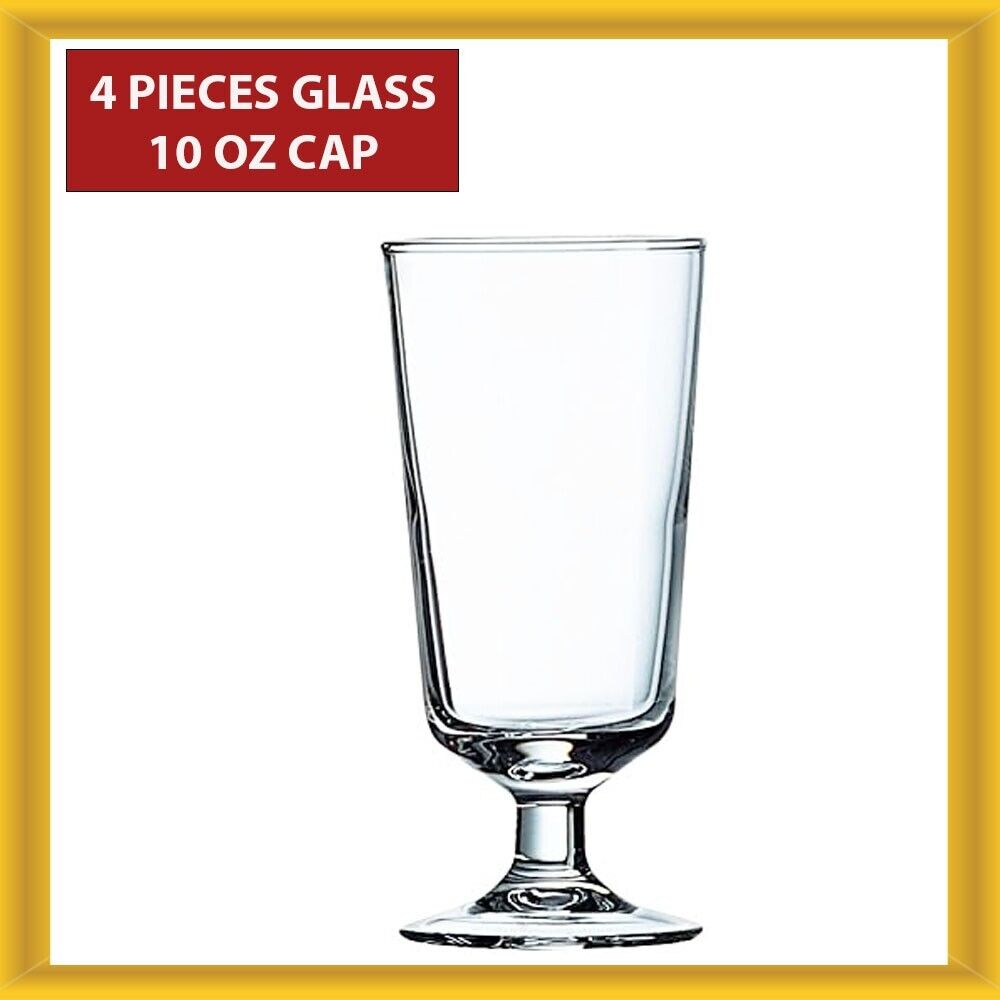 Luminarc Atlas 4-Piece Footed Highballs, 10oz.