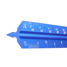 Load image into Gallery viewer, 12&quot; Aluminum Architect Scale Ruler
