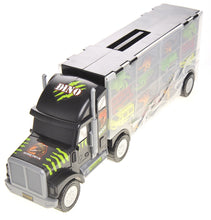 Load image into Gallery viewer, 22&quot; Transport Dinosaurs Car Carrier Truck Toy Includes Dinosaur Toys, Cars And Helicopter
