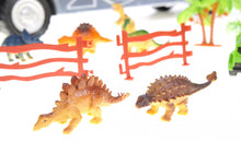 Load image into Gallery viewer, 22&quot; Transport Dinosaurs Car Carrier Truck Toy Includes Dinosaur Toys, Cars And Helicopter
