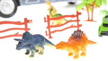 Load image into Gallery viewer, 22&quot; Transport Dinosaurs Car Carrier Truck Toy Includes Dinosaur Toys, Cars And Helicopter
