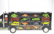 Load image into Gallery viewer, 22&quot; Transport Dinosaurs Car Carrier Truck Toy Includes Dinosaur Toys, Cars And Helicopter
