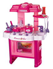 Load image into Gallery viewer, 24&quot; Deluxe Beauty Kitchen Appliance Cooking Play Set 24&quot; With Lights &amp; Sound
