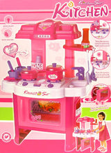 Load image into Gallery viewer, 24&quot; Deluxe Beauty Kitchen Appliance Cooking Play Set 24&quot; With Lights &amp; Sound
