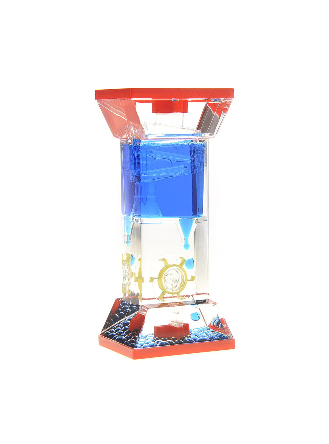 Liquid Motion Bubbler With One Wheel (Blue) (available for purchase in increments of 1)