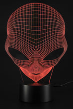 Load image into Gallery viewer, 3D Illusion Grow LED Alien Shapes Lamp 7 Colors USB Power
