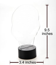 Load image into Gallery viewer, 3D Illusion Grow LED Alien Shapes Lamp 7 Colors USB Power
