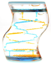 Load image into Gallery viewer, Liquid Motion Bubbler (Blue Orange)  (available for purchase in increments of 1)
