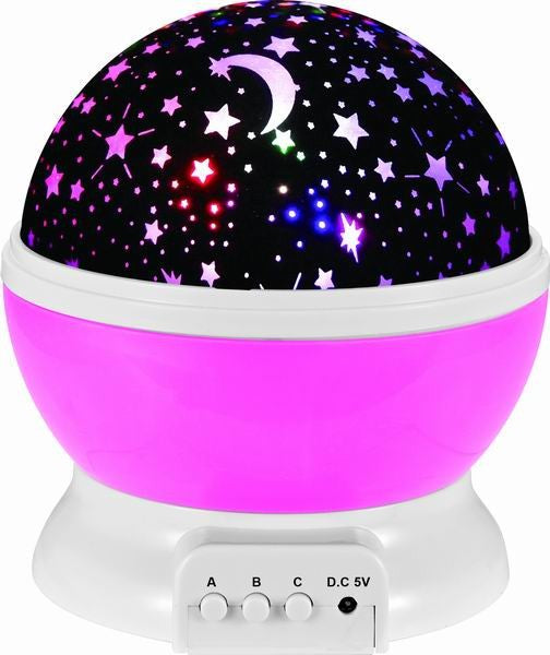 Night Light Projection Lamp (Pink)   (available for purchase in increments of 1)