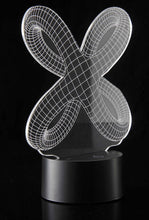 Load image into Gallery viewer, 3D Crisscross Rings Laser Cut Precision LED Lights
