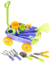 Load image into Gallery viewer, Garden Wagon &amp; Tools Toy Set

