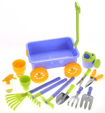 Load image into Gallery viewer, Garden Wagon &amp; Tools Toy Set
