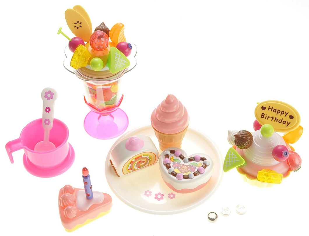 Play Food Set With Cupcake, Cakes, Ice Cream & Sundae   (available for purchase in increments of 1)